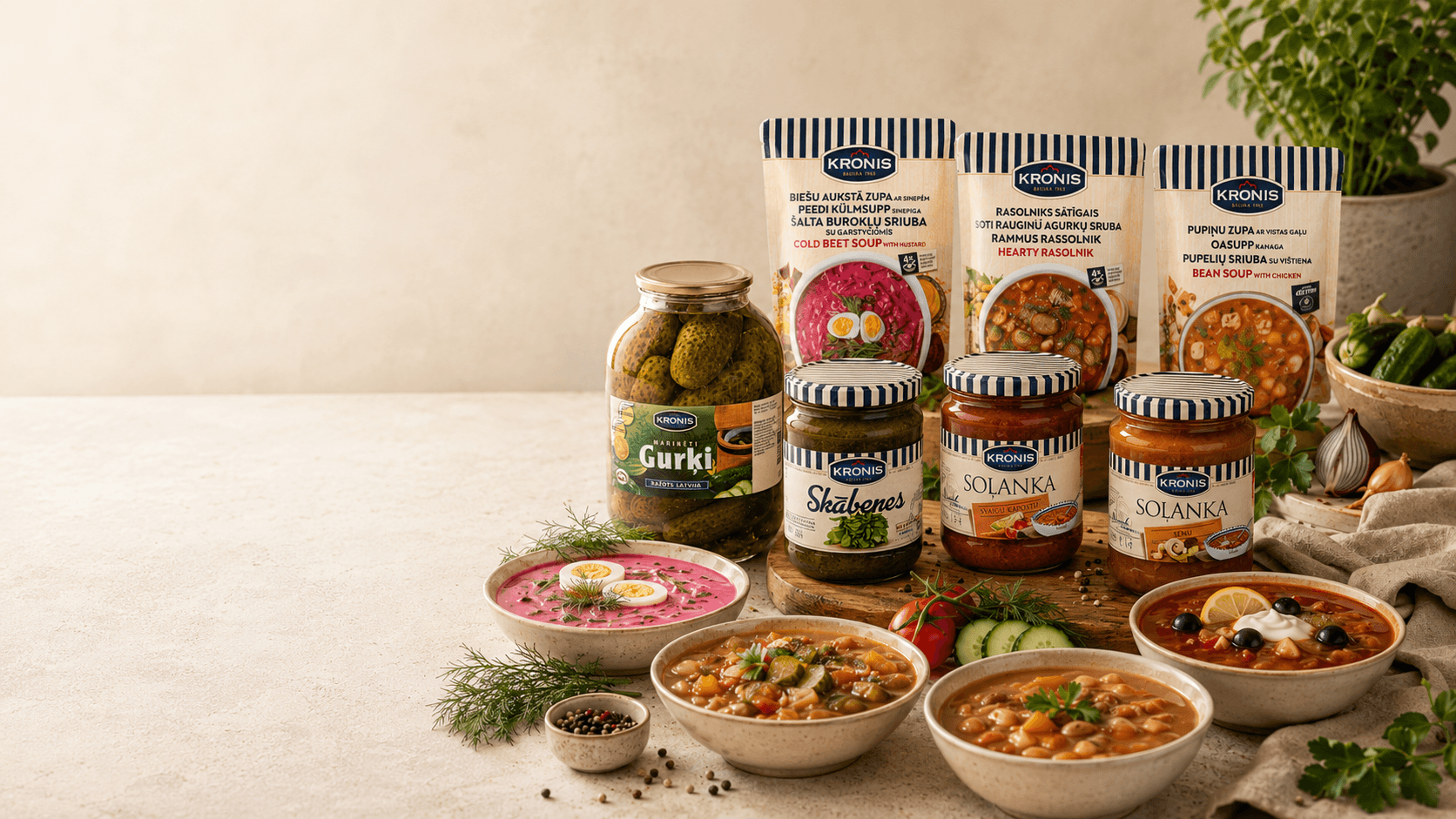 Kronis dārzeņu produktu izlase